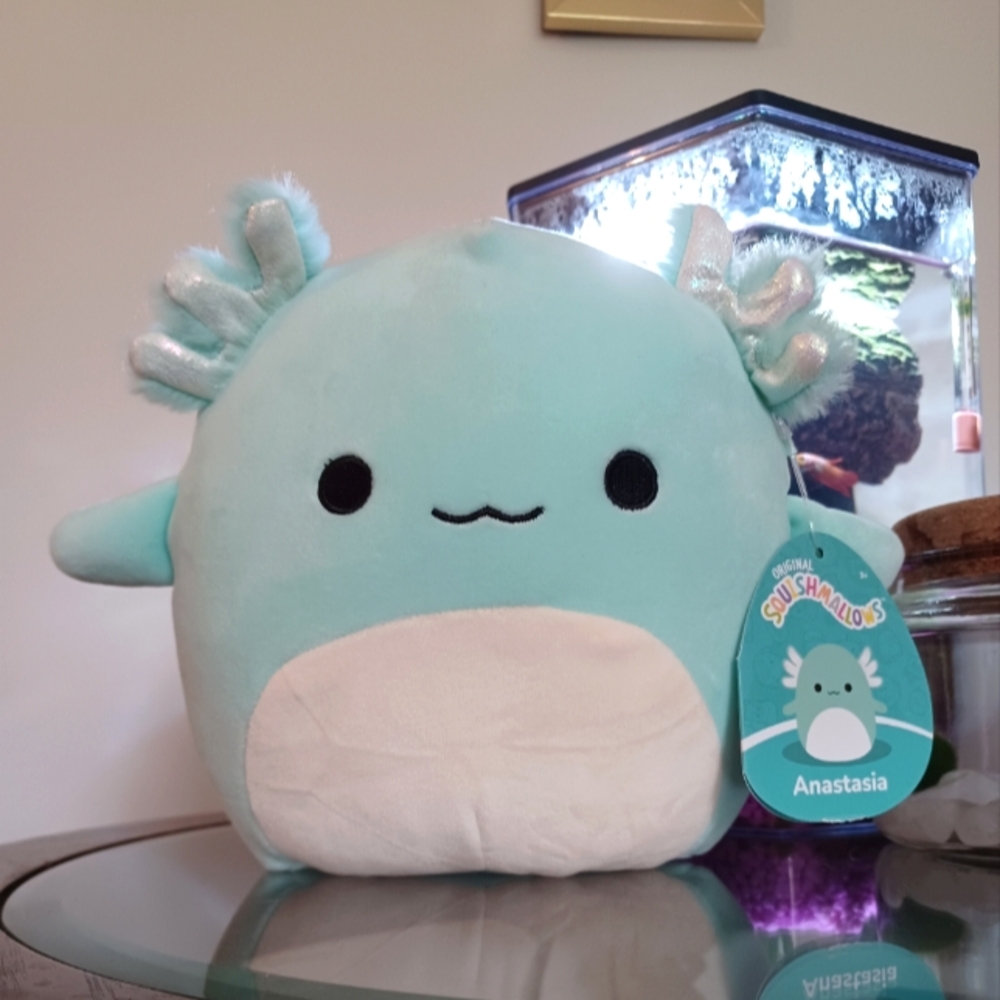 Squishmallow Anastasia Teal Axolotl NWT 8"